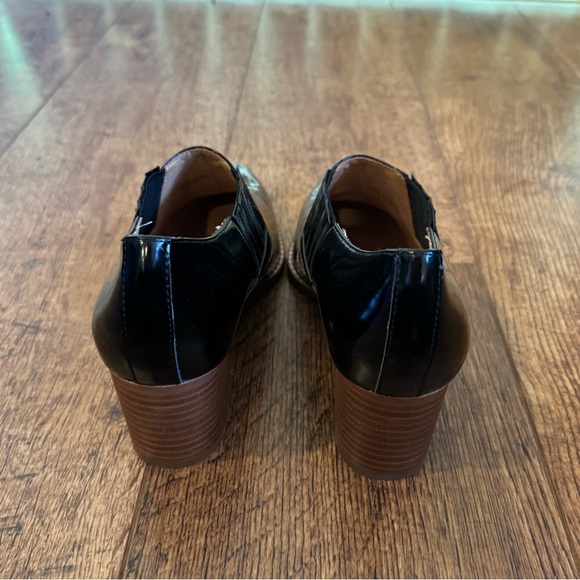 Anthropologie Bill Blass Tina Ankle Booties Black Size 8 - Picture 8 of 10